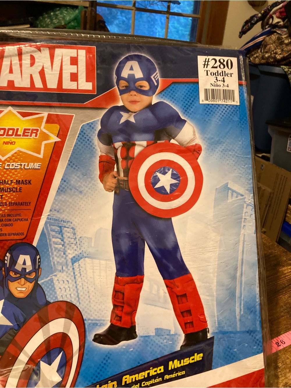 Marvel toddler Captain America Halloween costume